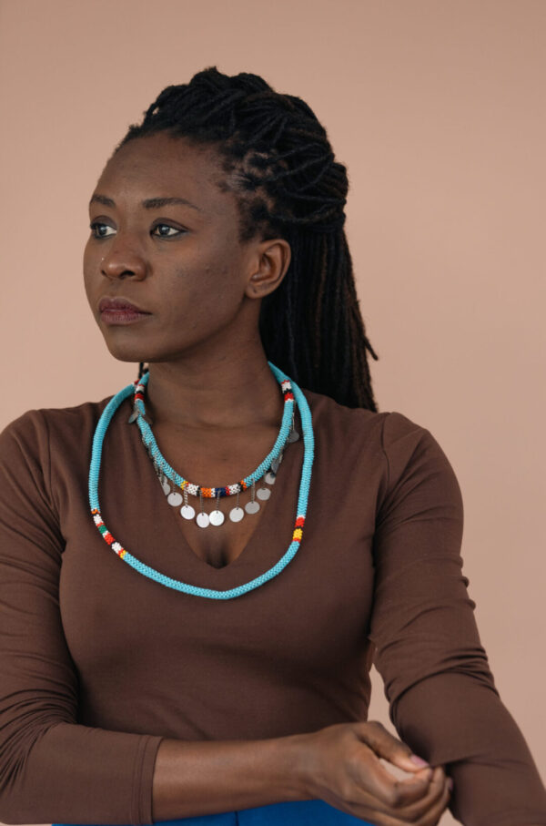 Blue Beaded Necklace